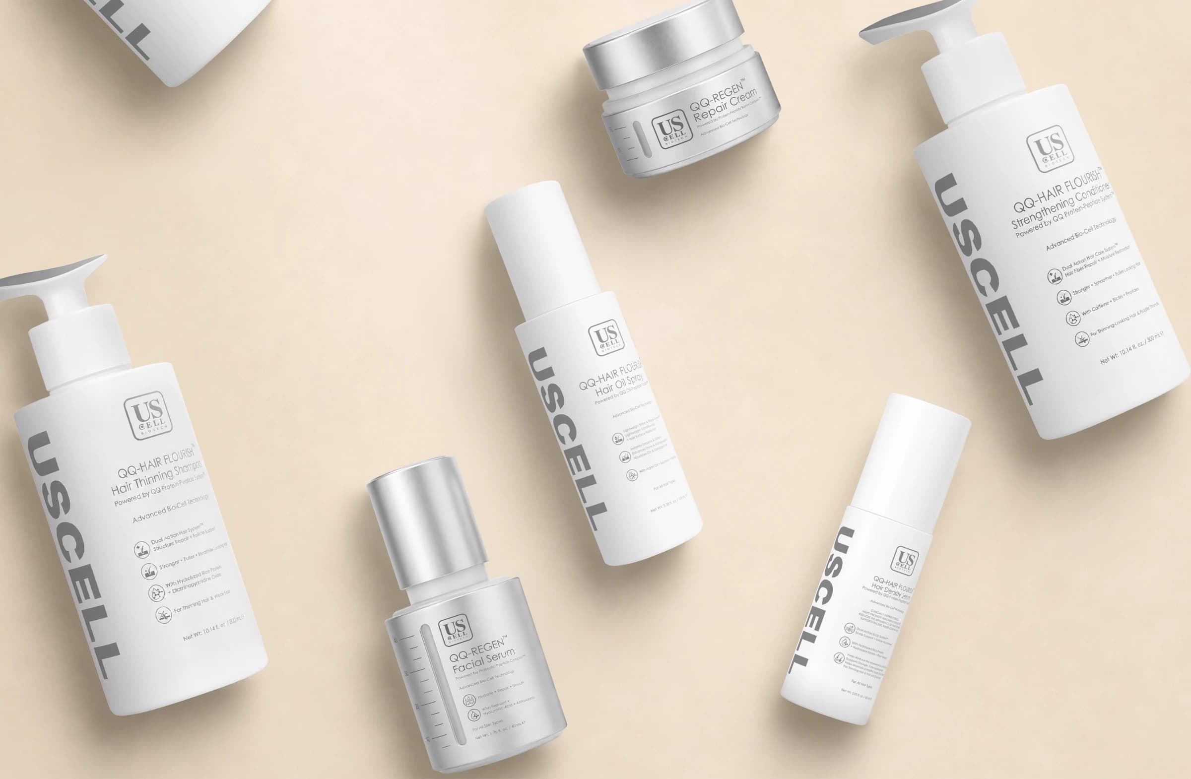 US CELL hair and skin renewal collection